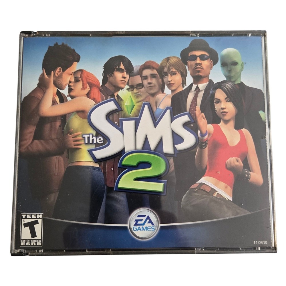 The Sims 2‎ PC Game 2004 Vintage 4 Disc Set Complete EA Games Y2K Retro